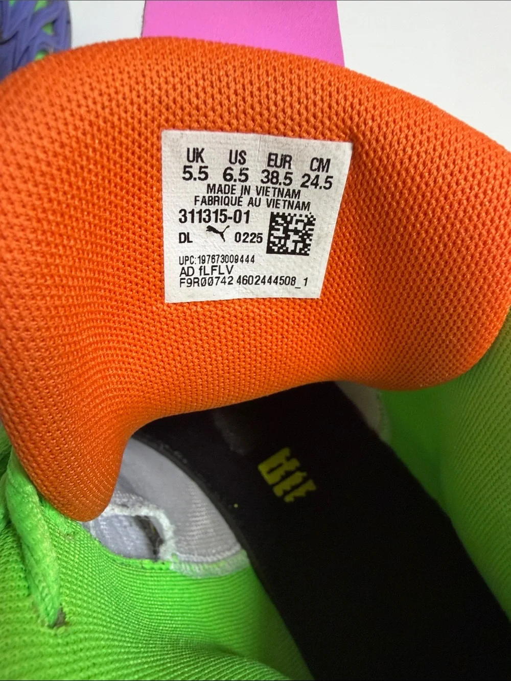 Nike Kids Green Neon Multi-Color Graphic Sneakers